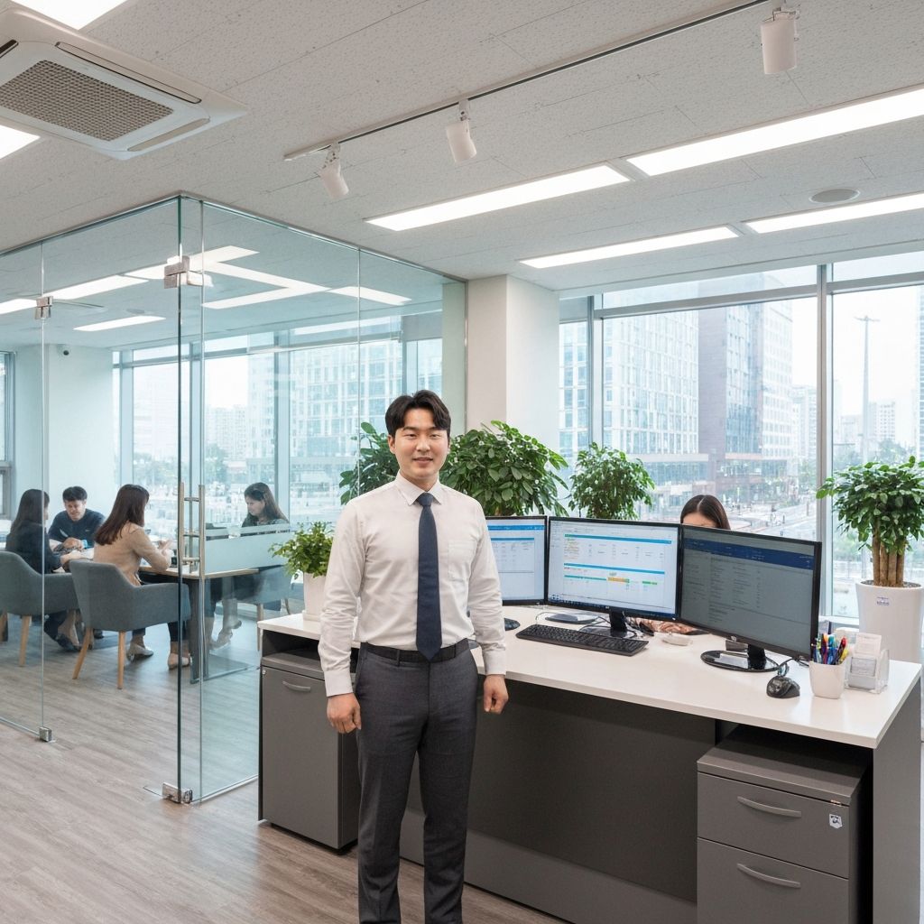 Modern insurance agency office